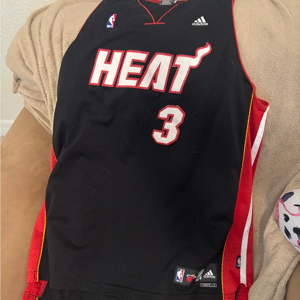 Adidas Heat Dwayne Wade #3 Basketball Jersey